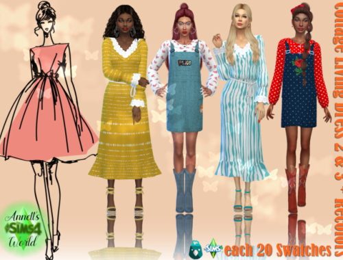 Cottage Living Dress 2 & 3 Recolors