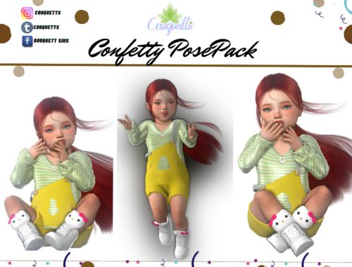 Couquetts confetty Posepack