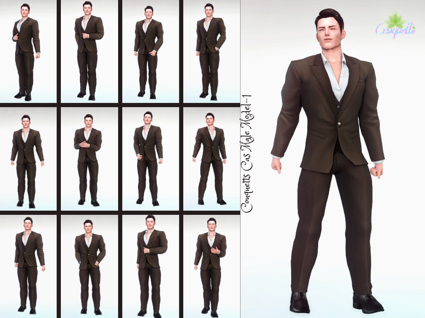 Couquetts Model Male (Cas & Game Mode -SET) - The Sims 4 Catalog