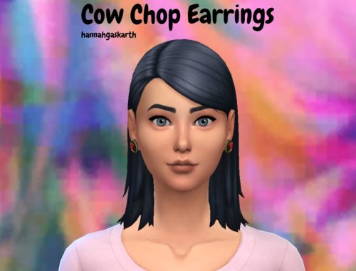 Cow Chop Earrings
