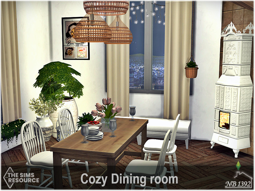 Cozy Dining room (CC only TSR) - The Sims 4 Catalog