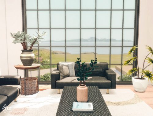 Cozy Living Room | TSR CC Only