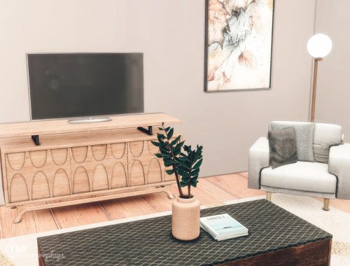 Cozy Living Room | TSR CC Only