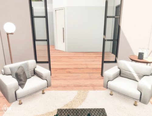 Cozy Living Room | TSR CC Only