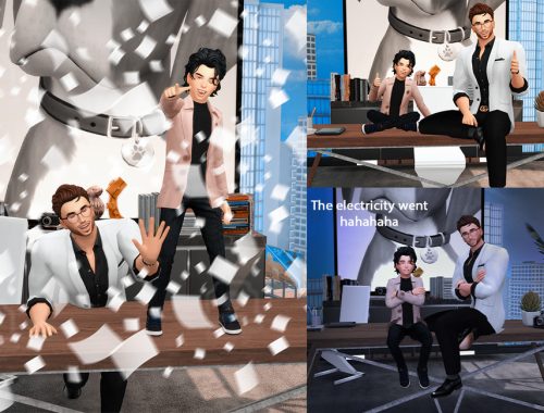 Crazy office (Pose Pack)