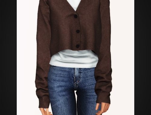 Cropped Cardigan & Turtleneck at Gorilla