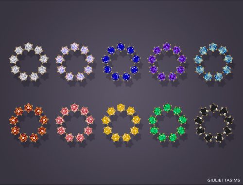 Crystal Circle Earrings