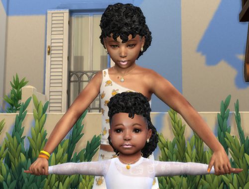 Curly  Top Low Pony ~ Toddler