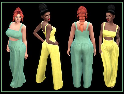 Cut out front jumpsuit
