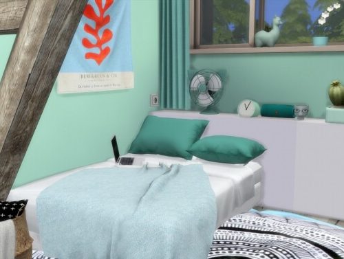 CUTE AF MINT ROOM at MODELSIMS4