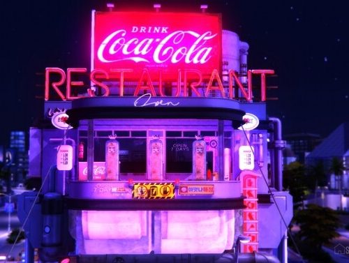 Cyberpunk 2020 Stratosphere Gas Station at SoulSisterSims