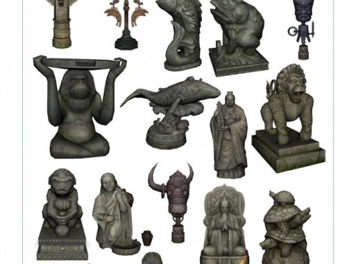 DECORATIVE STATUES 20 ITEMS at Jenni Sims