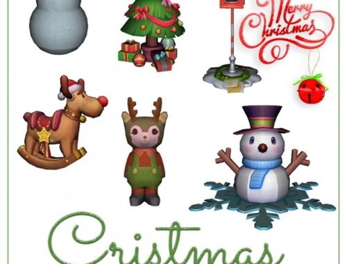 DECORATIVES XMAS 6 ITEMS at Jenni Sims