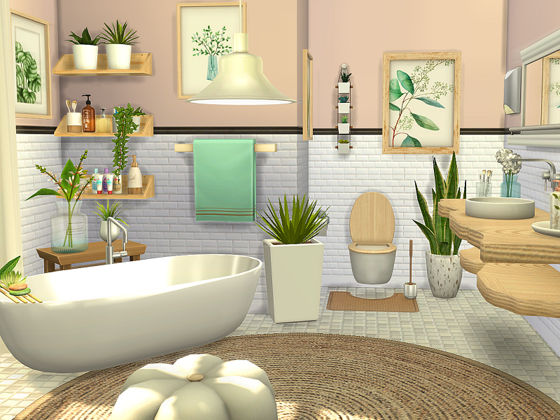 Delia Bathroom - CC - The Sims 4 Catalog