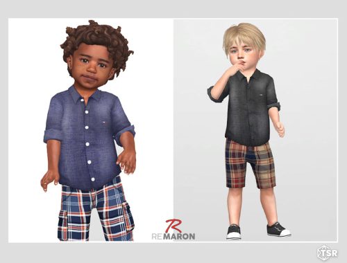 Denim Shirt 01 for Toddler