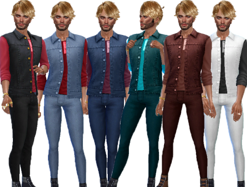 Denim vest recolor