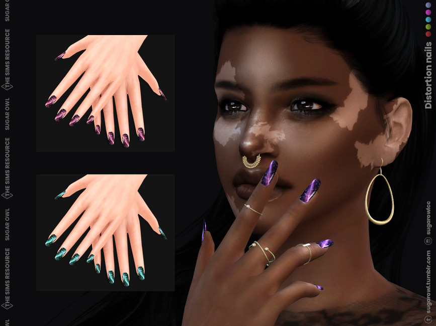 Distortion nails - The Sims 4 Catalog