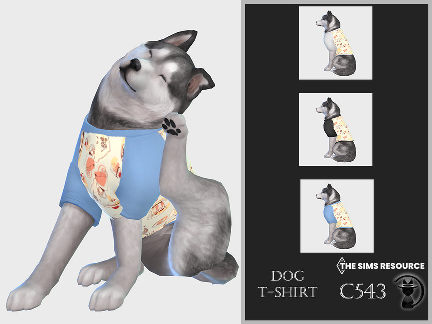 Dog T-shirt C543 - The Sims 4 Catalog