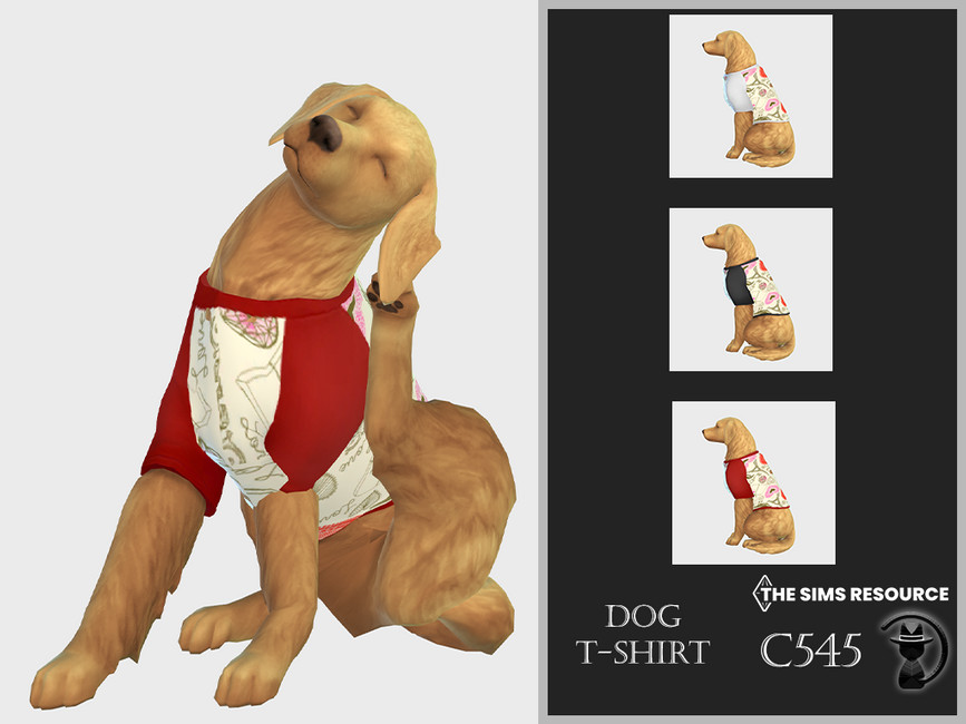 Dog T-shirt C545 - The Sims 4 Catalog
