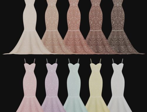 Dorothea Dress at Daisy Pixels