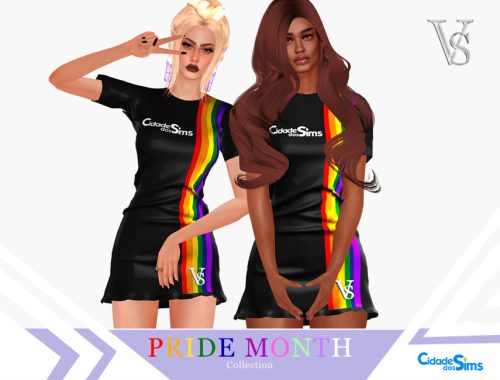 Dress I - Pride Month Collection 2021 - Cidade dos Sims