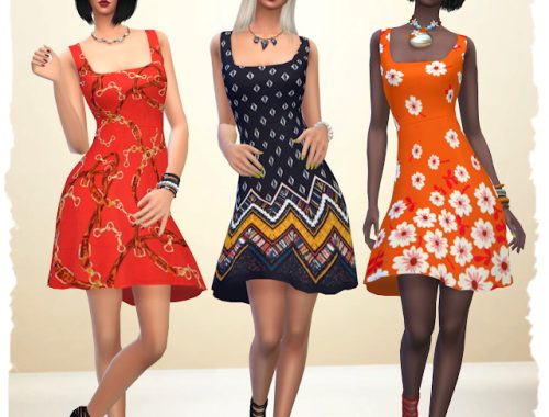 Dress Seasons by Chalipo at All 4 Sims