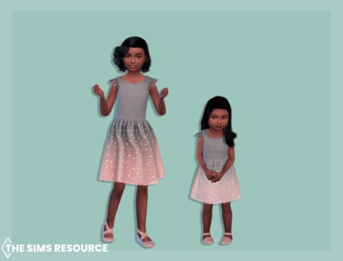 Dress with chiffon and glitter Child