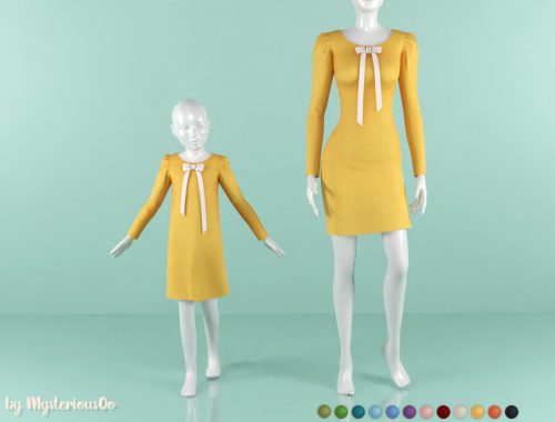 Dress with white bow Child