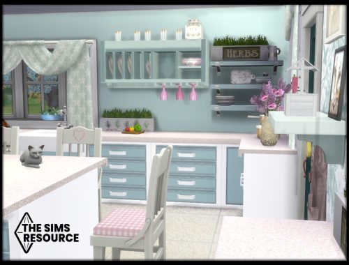 Duck Egg Blue Farmhouse Kitchen