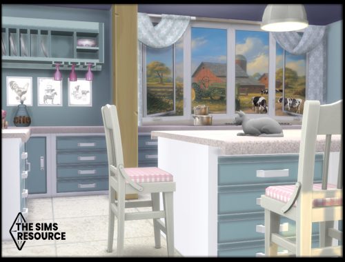 Duck Egg Blue Farmhouse Kitchen