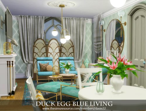 Duck Egg Blue Living