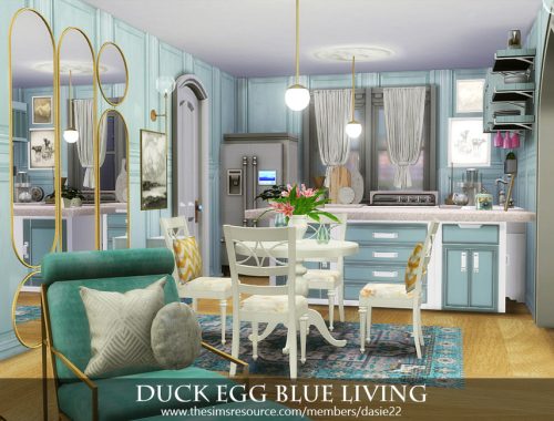 Duck Egg Blue Living