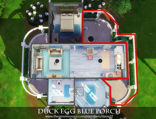 Duck Egg Blue Porch