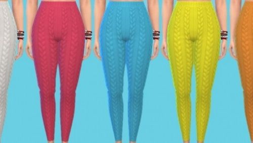 Eco Lifestyle knitted Leggings at Annett’s Sims 4 Welt