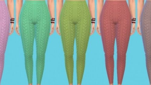 Eco Lifestyle knitted Leggings at Annett’s Sims 4 Welt