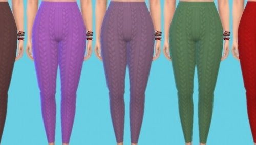 Eco Lifestyle knitted Leggings at Annett’s Sims 4 Welt