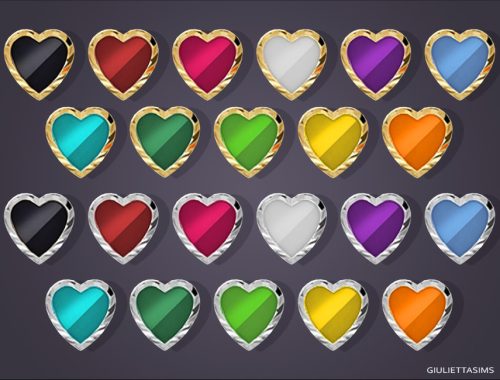 Enamel Heart Stud Earrings For Toddlers