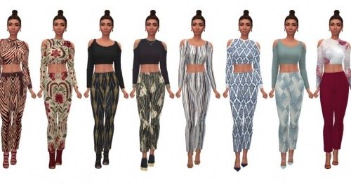 EP03 CROPPED PANTS at Sims4Sue