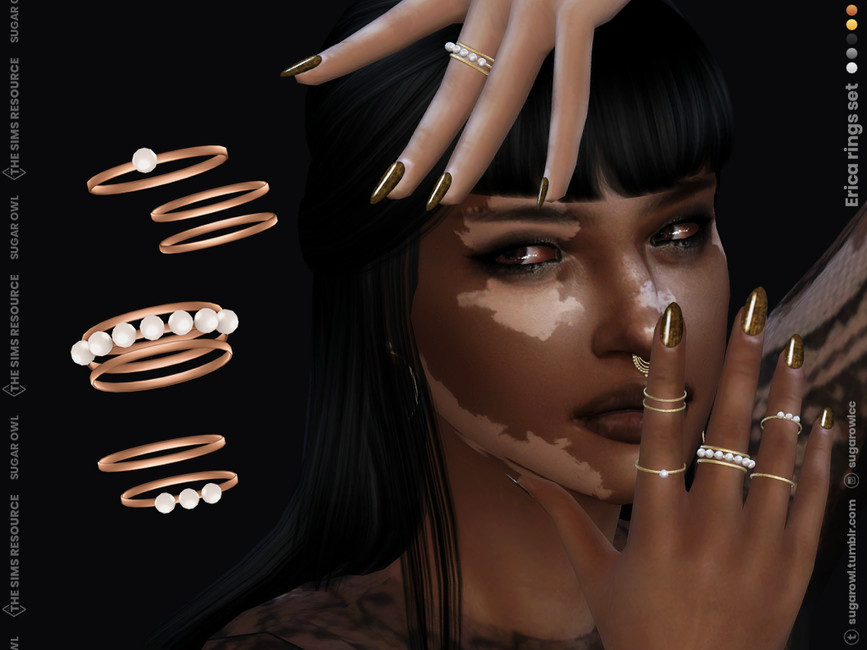 Erica rings set - The Sims 4 Catalog