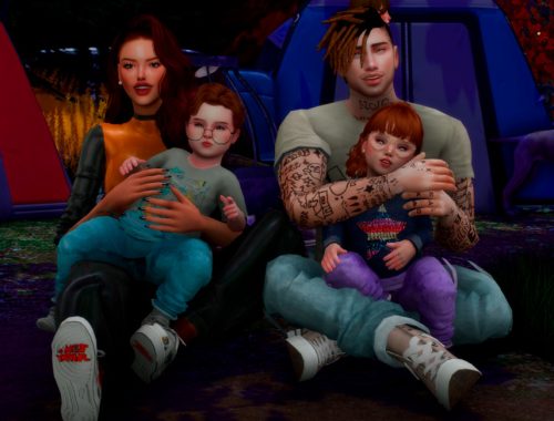 Family at Camping PosePack