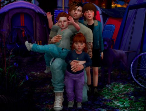Family at Camping PosePack