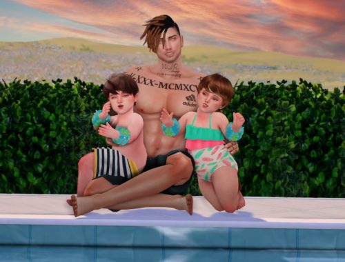 Family Pool Day PosePack