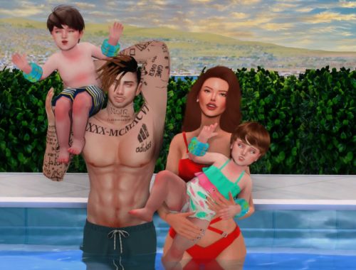 Family Pool Day PosePack