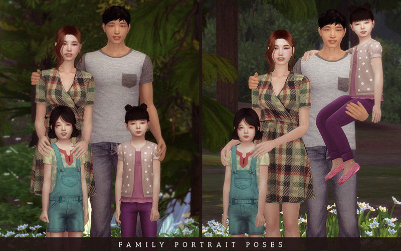 The Sims Resource - Family Photo Posepack