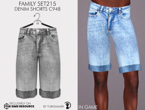 Family SET215 - Denim Shorts C948