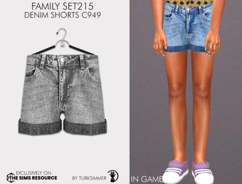Family SET215 - Denim Shorts C949