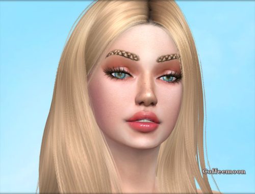 Fancy eyebrow pigtails