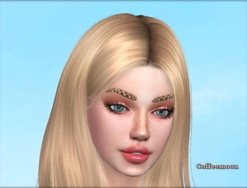 Fancy eyebrow pigtails