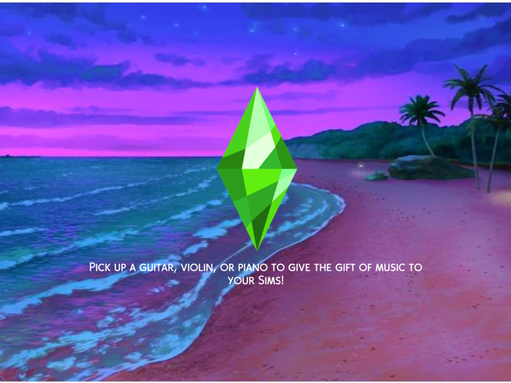 Fantasy Beach loading screen background - The Sims 4 Catalog