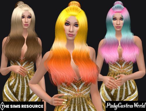 Fantasy Recolor of JavaSims Midnight Fall hair